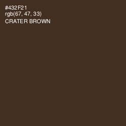 #432F21 - Crater Brown Color Image